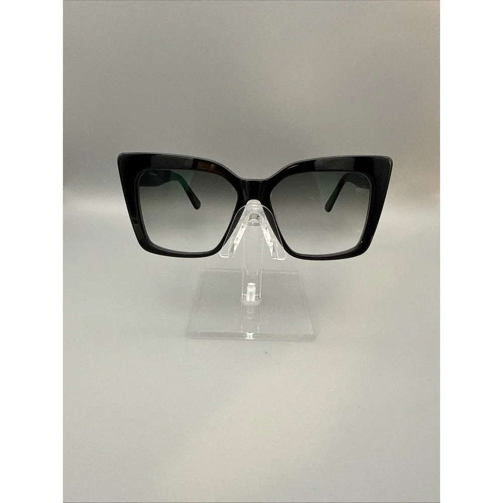 YES GLASSES HAGEN RARE OVERSIZED BUTTERFLY  FULLRIM BLACK SUNGLASSES TINTED LENS